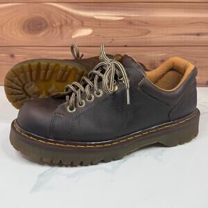 VINTAGE Dr. Martens Oxford Shoes Brown Chunky Leather England 10940 Men's size 9